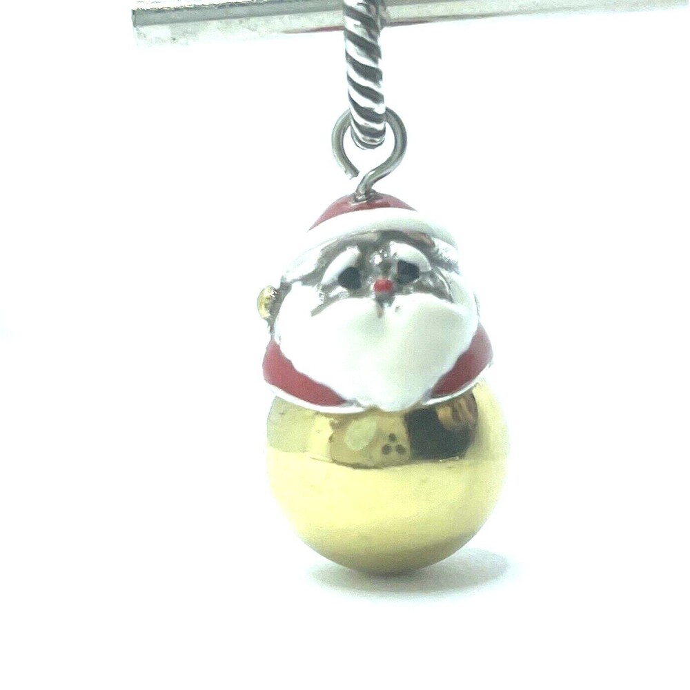 Brighton SANTA BELL Claus Gold Detailed Face Perfect Merry Christmas Charm